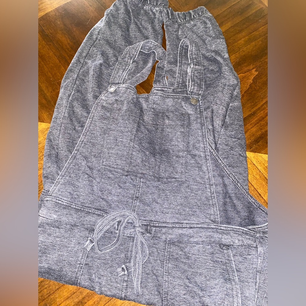 Gray overall joggers size large new with tags
